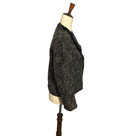 Talbots SM Black Cotton Blend Blazer with One Button Closure - Picture 3 of 7